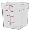 Cambro 8SFSCW135 8qt Clear Square Storage Container 