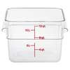 Cambro 12SFSCW135 Square Storage Container Clear 12qt 