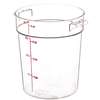 Cambro Round Storage Container Clear 4qt - RFSCW4135 