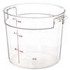 Cambro Round Storage Container Clear 6qt - RFSCW6135 