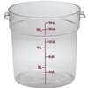 Cambro Clear 18qt Camwear Round Storage Container - RFSCW18135 