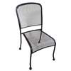 H&D Commercial Seating Outdoor Wrought Iron Stackable Side Chair - MC19S 