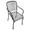 H&D Commercial Seating Outdoor Wrought Iron Stackable Arm Chair - MC19A 