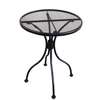 H&D Commercial Seating 24in Round Top Outdoor Wrought Iron Table - MT24R 
