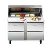 Traulsen UPT3212-D 32in Dealers Choice One-Section Prep Table with Roll-Top Lid 