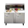Traulsen 48in Dealers Choice Two-Section Sandwich Prep Table - UPT4812-RR-SB 