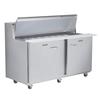 Traulsen 60in Dealers Choice Two-Section Sandwich Prep Table - UPT6012-RR-SB 