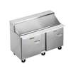 Traulsen UPT6024-LL 60in Dealers Choice Two-Section Sandwich Prep Table 