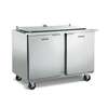 Traulsen UST6024-RR 60in Dealers Choice Two-Section Refrigerated Prep Table 