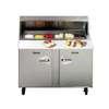 Traulsen UPT7230-LR 72in Dealers Choice Two-Section Refrigerated Prep Table 