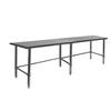 GSW USA WT-P3096B Premium 96inx30in 16 Gauge Stainless Steel Open Base Worktable 
