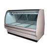 Howard McCray 75in Refrigerated Red Meat Display Case Curved Glass Black - SC-CMS40E-6C-BE 