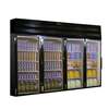 Howard McCray Four Hinged Glass Door Freezer Merchandiser Top Mount Black - GF102-FF-B 