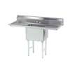 Advance Tabco 1 Compartment Sink 18inx24inx14in Bowl 24in Two Drainboards - FC-1-1824-24RL-X 