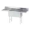 Advance Tabco 2 Compartment Sink 16inx20inx14in Size Bowl 18in Two Drainboards - FC-2-1620-18RL-X 