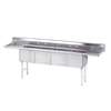 Advance Tabco 4 Compartment Sink 18inx18inx14in Bowl Two 18in Drainboards - FC-4-1818-18RL-X 