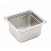 Winco 4in stainless steel Solid Steam Table Pan 1/6 Size Heavy Weight - SPJH-604 