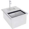 Advance Tabco Drop-In Ice & Water Unit Single Service 18in x 13.5in x 10in - D-24-WSIBL2-X 