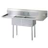 Green World by Turbo Air (2) 18inx18inx11in Compartment with Two Drainboards - TSA-2-D1 