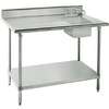 Advance Tabco 30inx60in Work Table with 16inx20inx12in Deep Right Sink - KMS-11B-305R 