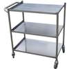 Green World by Turbo Air Turbo Air 21inx33in stainless steel Utility Cart with 4in Rubber Casters - TBUS-2133 
