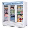 Turbo Air 67.98cuft Glass Door Refrigerator Merchandiser White Exterior - TGM-72RS(B)-N 