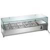 Arctic Air 55in Refrigerated Counter-Top Prep Unit with Glass Sneeze Guard - ACP55K 