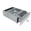 BK Resources 20inx20inx5in Pan Size Drawer Assembly with Lock, No Spacers - BKDWR-2020-ASSY-L-SS 
