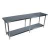 BK Resources SVT-1884 84inx 18in Work Table 18G Stainless Steel Top w/Trndwn Edges 