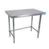 BK Resources 72inx 30in Work Table 18G Stainless Steel Top with Open base - SVTOB-7230 