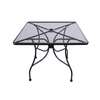 H&D Commercial Seating 36in Square Top Outdoor Wrought Iron Table - MT3636 