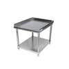 BK Resources 24x30in Stainless Steel Equip Stand with undershelf & riser - SVET-2430 