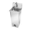 Krowne HS-14 15.75in Pedestal Hand Sink with Gooseneck Faucet & Foot Pedal 