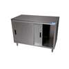 BK Resources 60inx 30in 18G stainless steel Work Table Cabinet with Sliding Doors - CST-3060S 