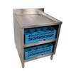 BK Resources UB4-21-GC241 24in x 21in Stainless Steel Open Front Glass Rack Unit 