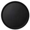 Cambro Case of 6 - 18in Round CamTread Serving Tray Black Satin - 1800CT110 