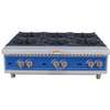 Globe GHP36G 36in Natural Gas Hot Plate with 6 Burners & Manual Controls 