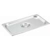 Winco 1/9 Size Stainless Steel Solid Steam Table Pan Cover - SPSCN 