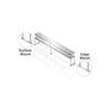 Advance Tabco 132"W x 18"D Stainless Steel Double Overshelf - CU-18-132-2 
