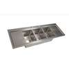 BK Resources 58in (3) 10inx14in Compartment Drop-in Sink with Drainboards - BK-DIS-1014-3-12T 