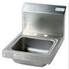BK Resources 9"W x 9"D x 4-3/8in Wall Mount Space Saver Hand Sink - BKHS-D-SS 