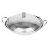 Thunder Group 8in Diameter Polished Stainless Steel Wok Serving Dish - SLWK008 
