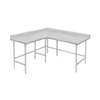 Advance Tabco 108inx60in 14 Gauge Stainless Steel "L" Shape Work Table - KTMS-249 