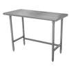 Advance Tabco 120"Wx24"D 16 Gauge 430 Series Stainless Steel Work Table - TAG-2410 
