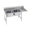 Advance Tabco Regaline 2-Compartment Stainless Steel Sink-20inx20in Bowls - 9-22-40-24R 