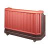 Cambro BAR730DX189 Cambar 72-3/4in Polyethylene Portable Bar -Mahogany 