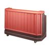 Cambro BAR730PM189 Cambar 72-3/4in Polyethylene Portable Bar -Mahogany 