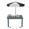 Cambro CVC55191 Camcruiser 55in Single Well Vending Cart - Granite Gray 