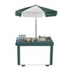 Cambro CVC55192 Camcruiser 55in Single Well Vending Cart - Granite Green 