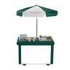 Cambro CVC55519 Camcruiser 55in Single Well Vending Cart - Kentucky Green 